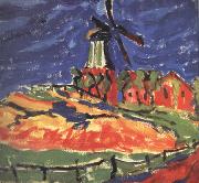 Erich Heckel Windmill,Dangast (nn03) oil painting reproduction